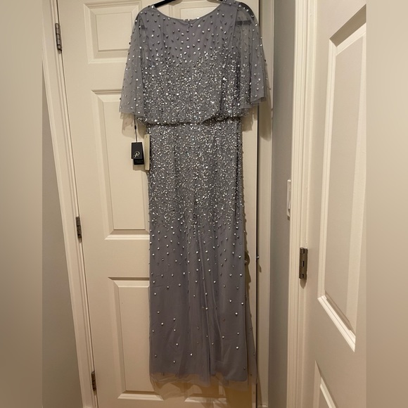 NWT Stunning silver dress (VIDEO INCLUDED) (Size 10) - Picture 3 of 4